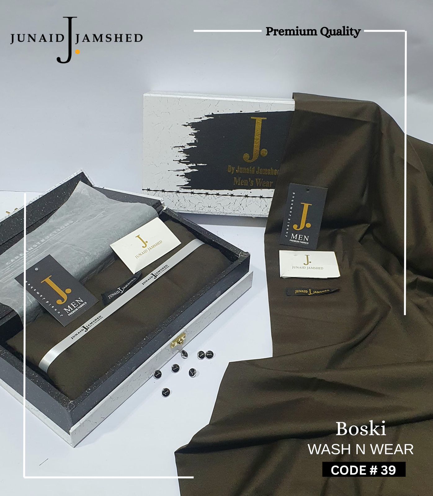 Premium J. Boski Fabric for Men | Luxury Boski D#39