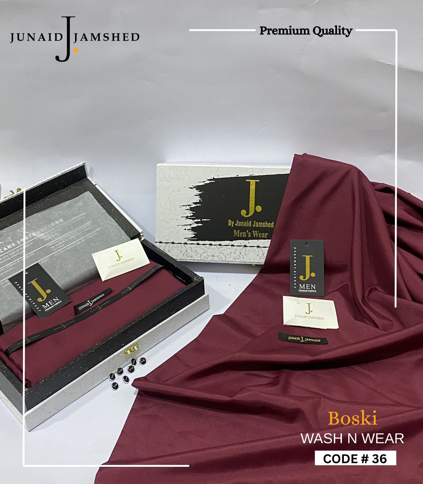 Premium J. Boski Fabric for Men | Luxury Boski D#36
