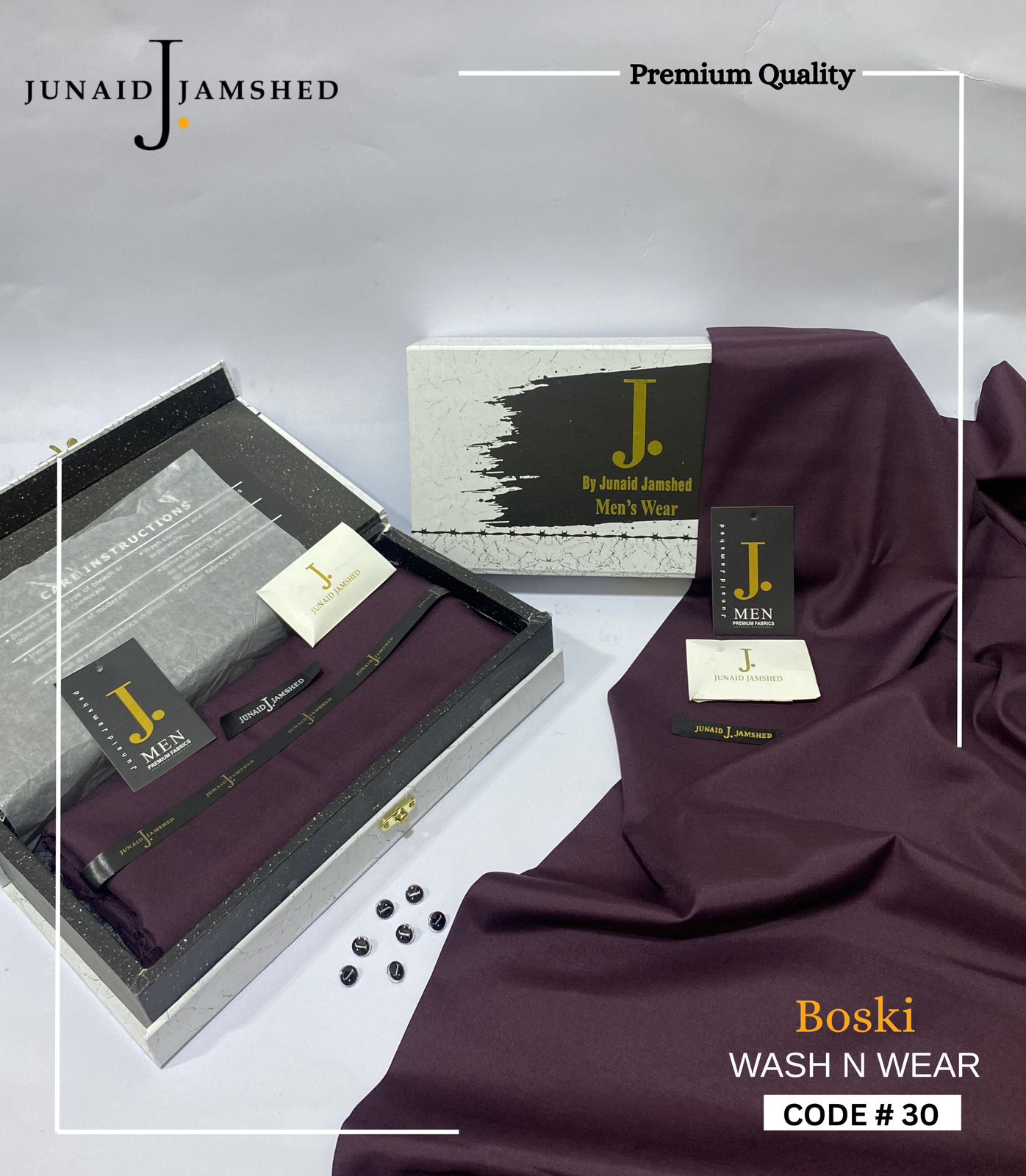 Premium J. Boski Fabric for Men | Luxury Boski D#30