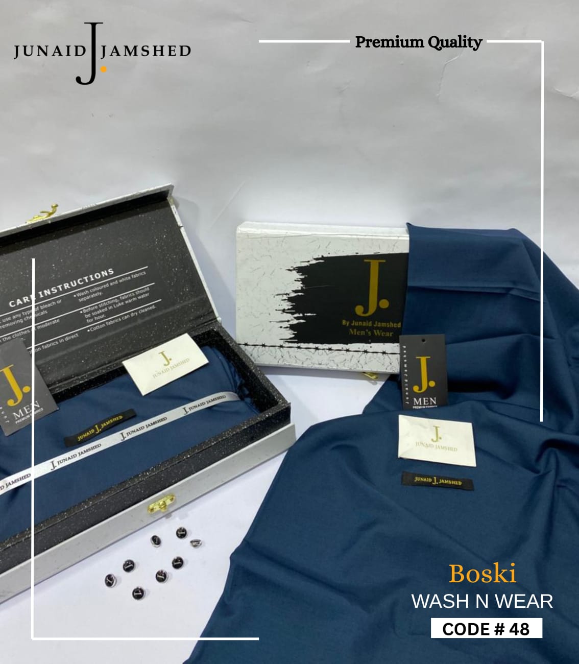 Premium J. Boski Fabric for Men | Luxury Boski D#48