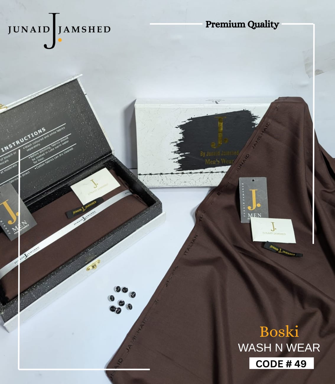 Premium J. Boski Fabric for Men | Luxury Boski D#49