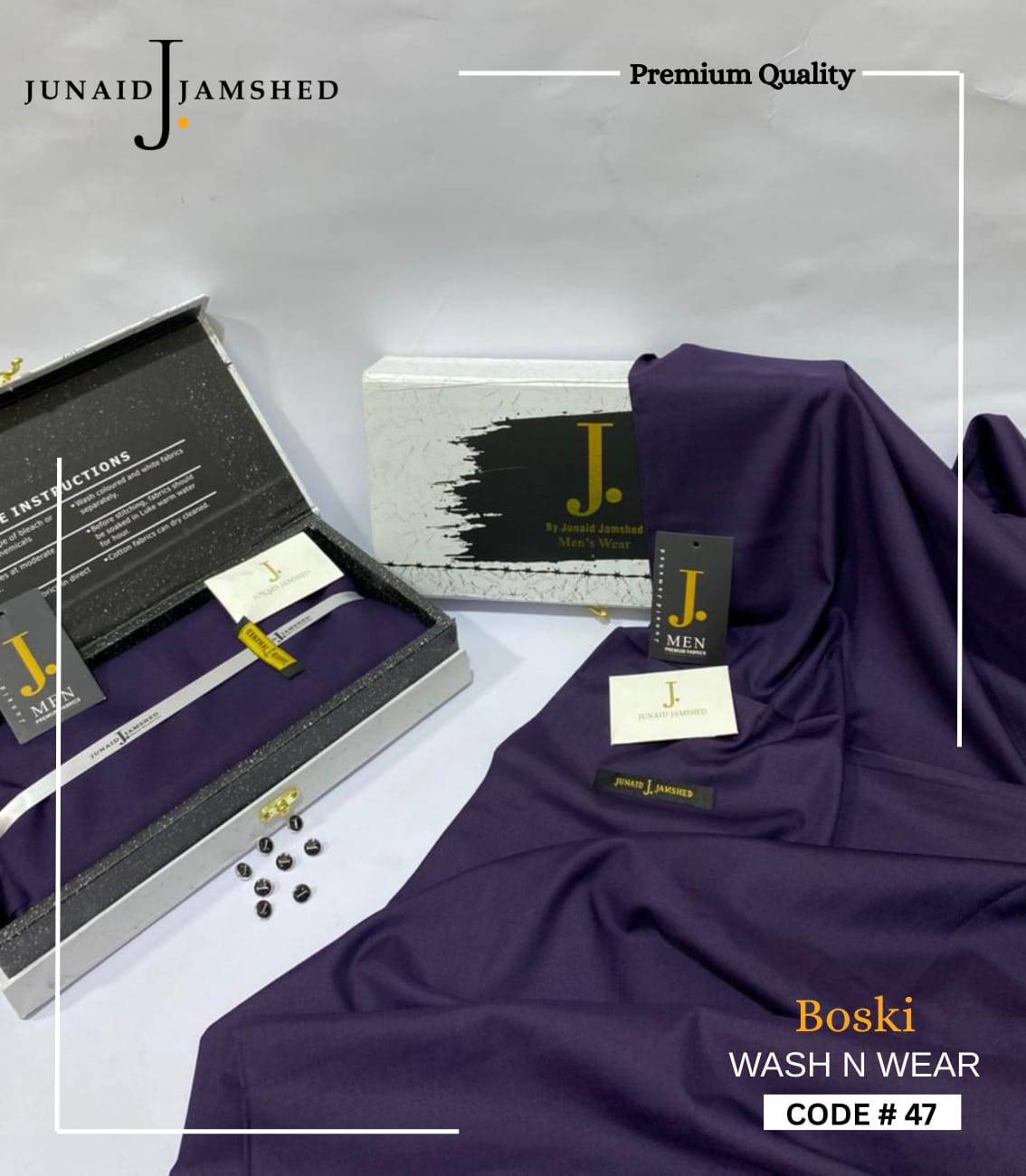 Premium J. Boski Fabric for Men | Luxury Boski D#47